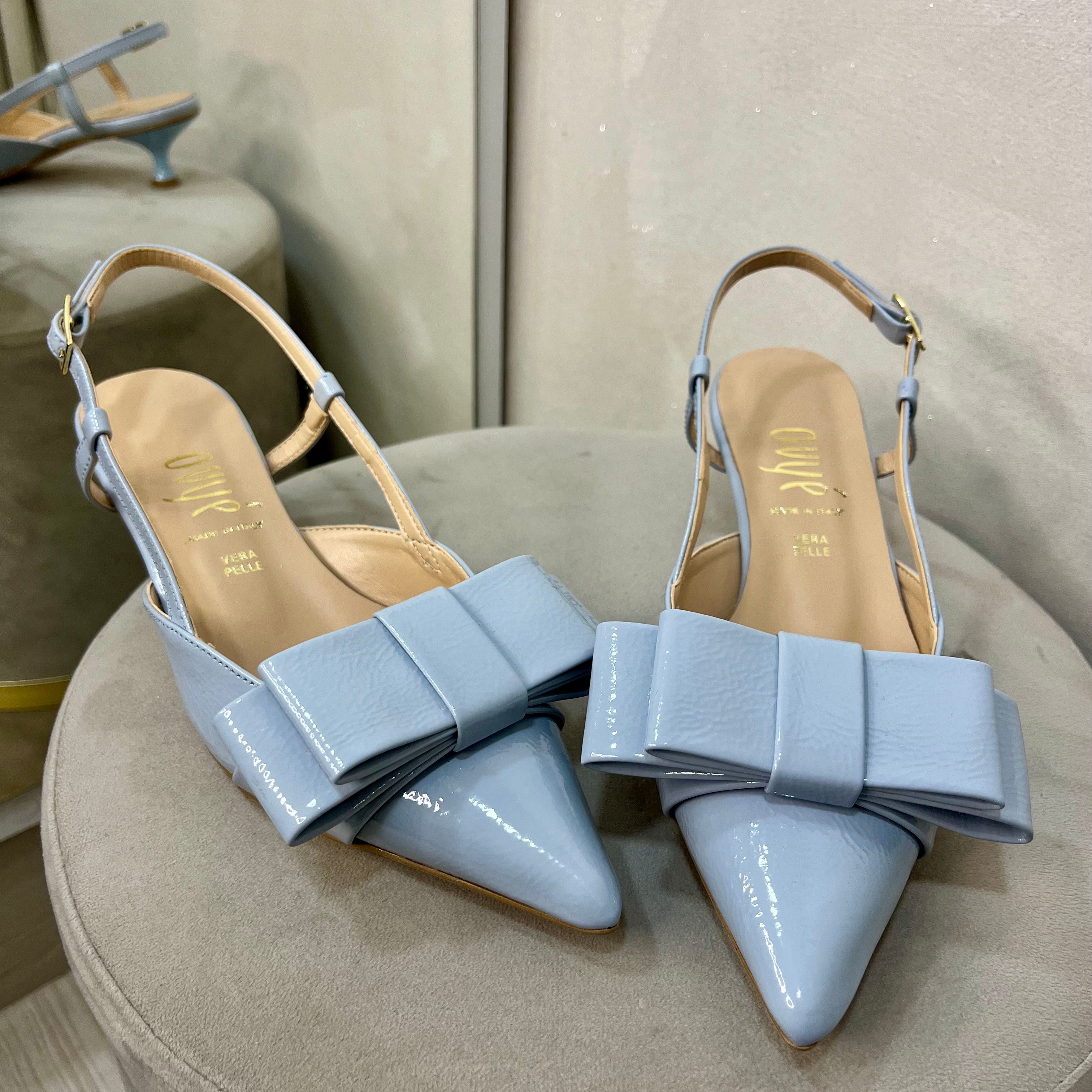Slingback in naplak Angel