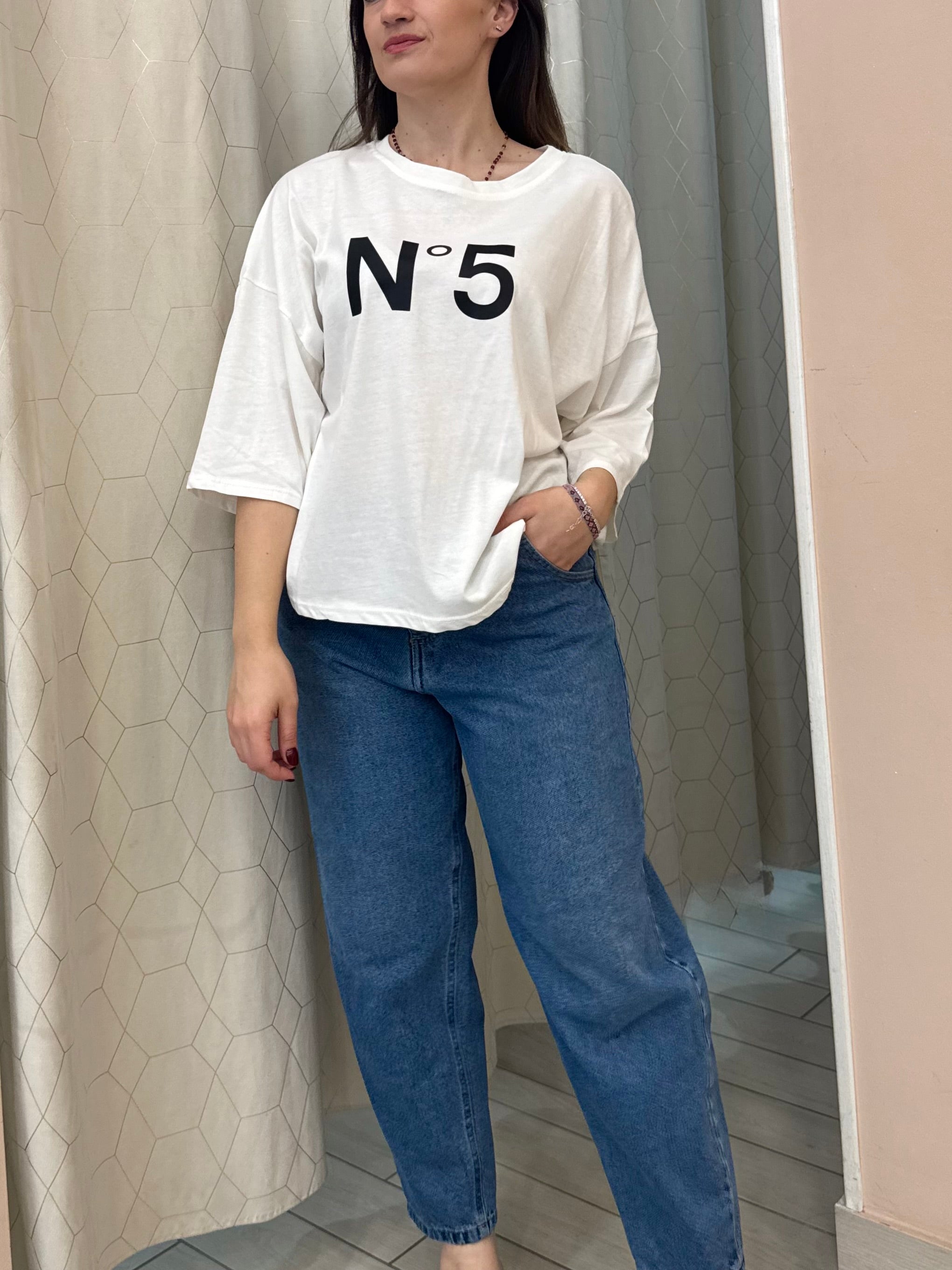 T-shirt Over stampa