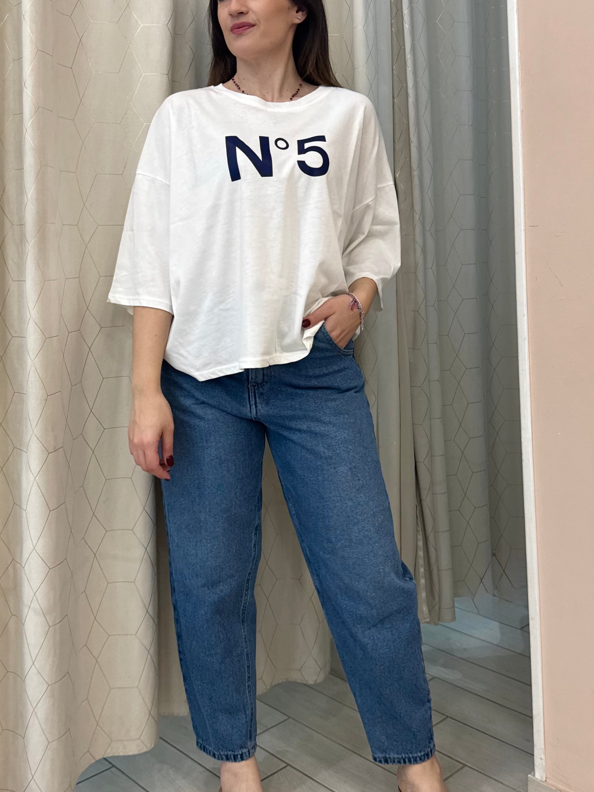 T-shirt Over stampa