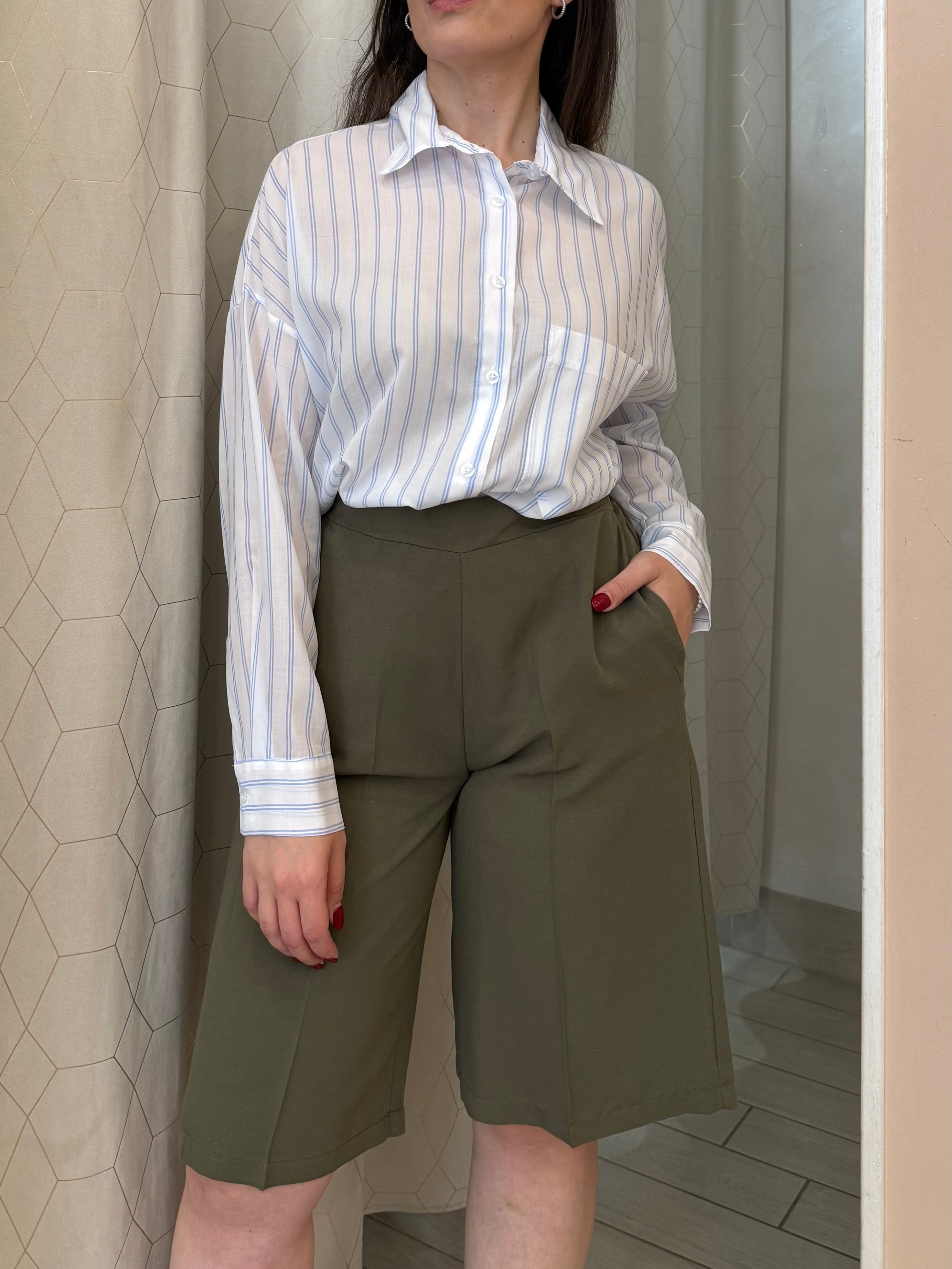Camicia over righe