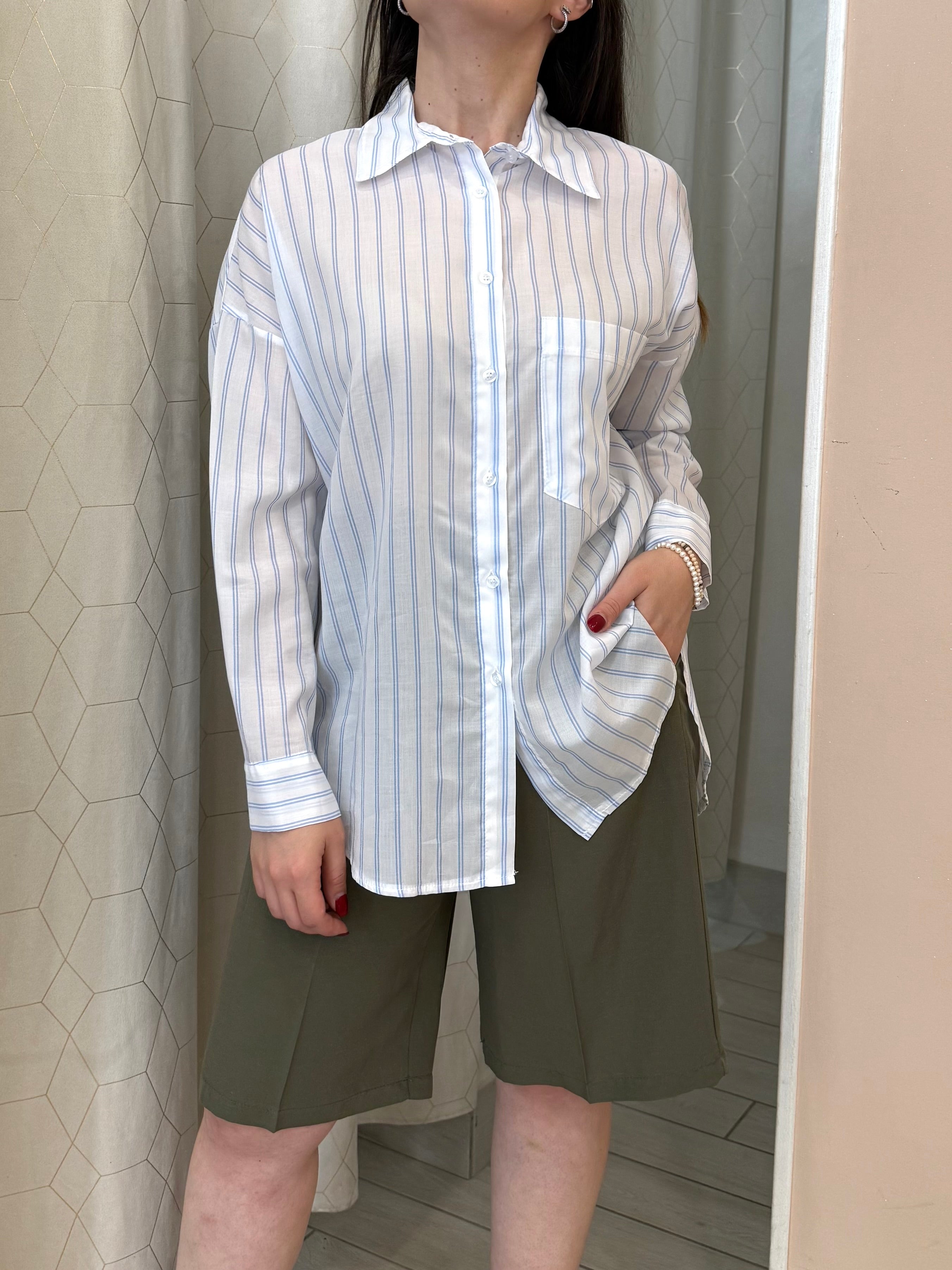 Camicia over righe